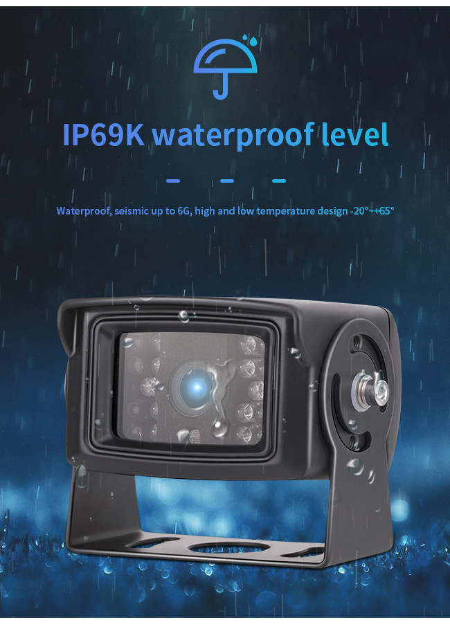 Little Korean Style Unlit 18.5mm Perforated Waterproof Rear View Car Parking Camera System