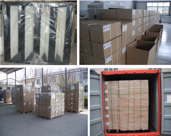 H14 Galvanized Frame & Aluminum Foil Separator HEPA Filter