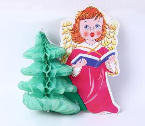 China Creative paper Santa Claus tree, handmade Santa tree, customizable20CM wholesale