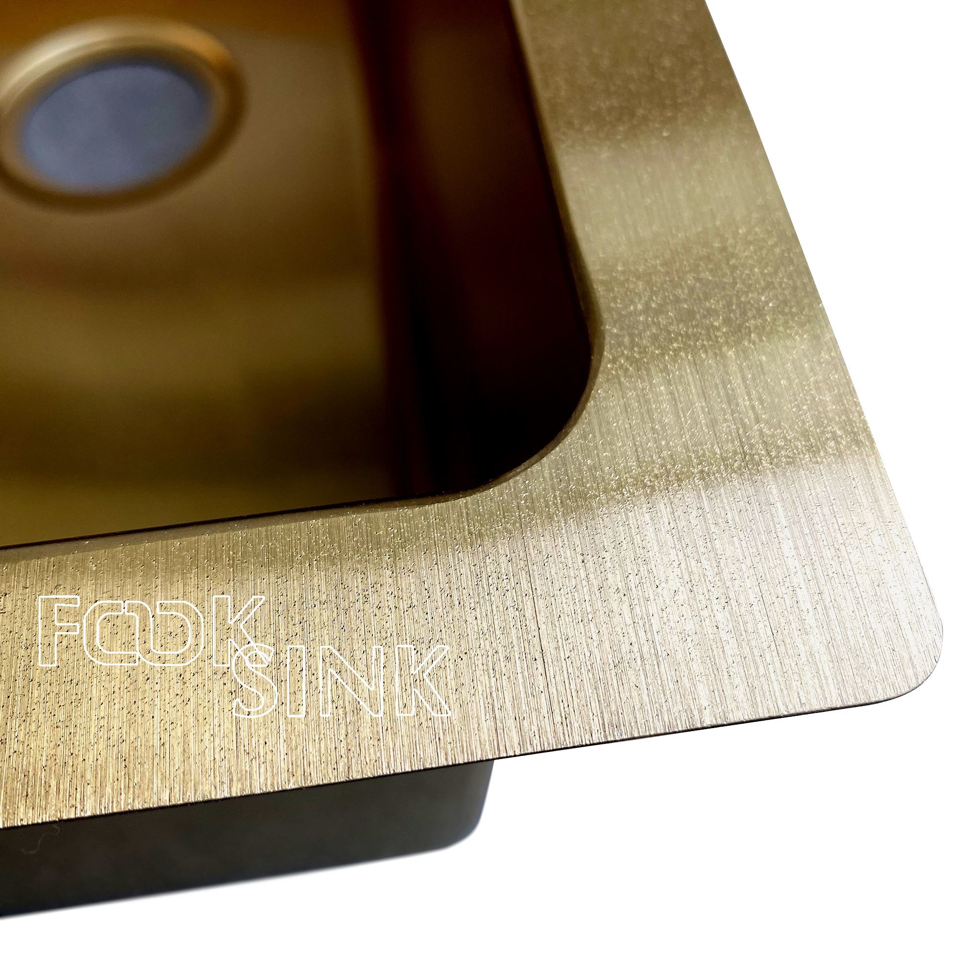 Undermount Nano PVD Stainless Steel Sink 30'' Single Bowl Gold