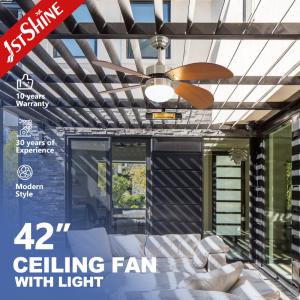China IP42 Outdoor Ceiling Fan For Waterproof Plywood Blade Remote Control wholesale