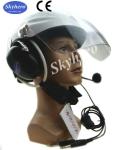 Black Pilot helmet light Aviation helmet high quality aircraft helmet black