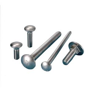 China DIN603 Mushroom head square neck bolts carriage bolts stainless steel/zinc/black wholesale