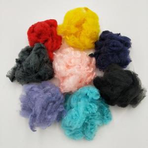 China Felt Fabric Raw Materials Regenerated Polyester Fiber , Polyester Staple Fibre PSF wholesale