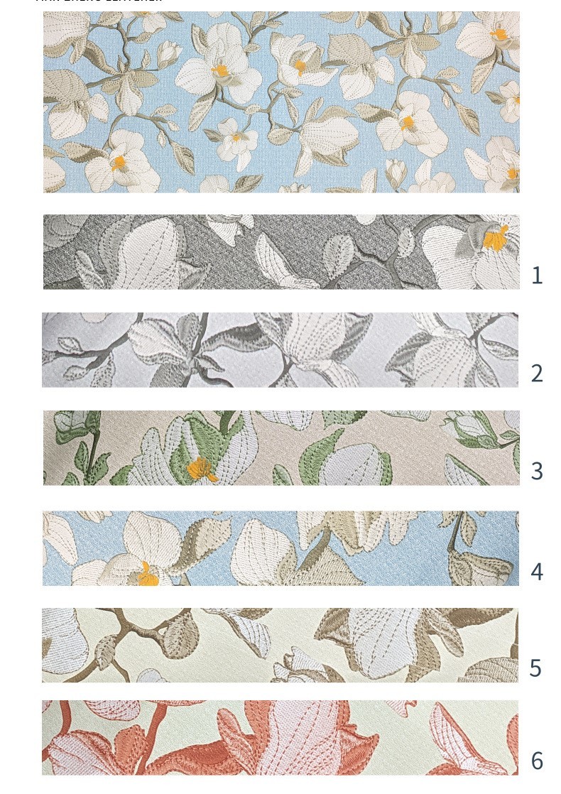 0.8mm Printed Flower Brushed Base PVC Leather For Handbag Packing Box Phone Case Decoration Usage
