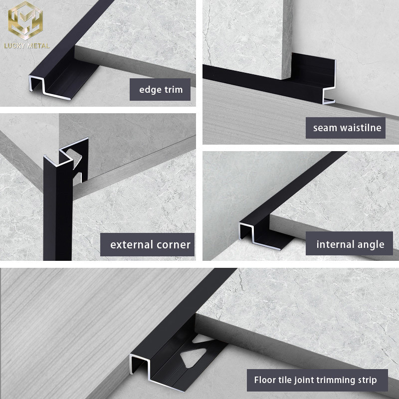 Self-Adhesive Rust-Resistant Aluminium Edge Trim Profiles 1.5M Length