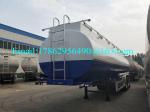 33 Cbm Heavy Duty Semi Trailers Oil Tank Trailer Stainless Steel 304 Material
