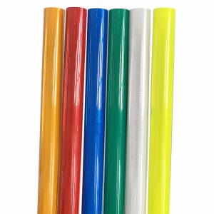 Diamond Grade Prismatic Reflective Sheeting Various Colors For Road Traffic Safety