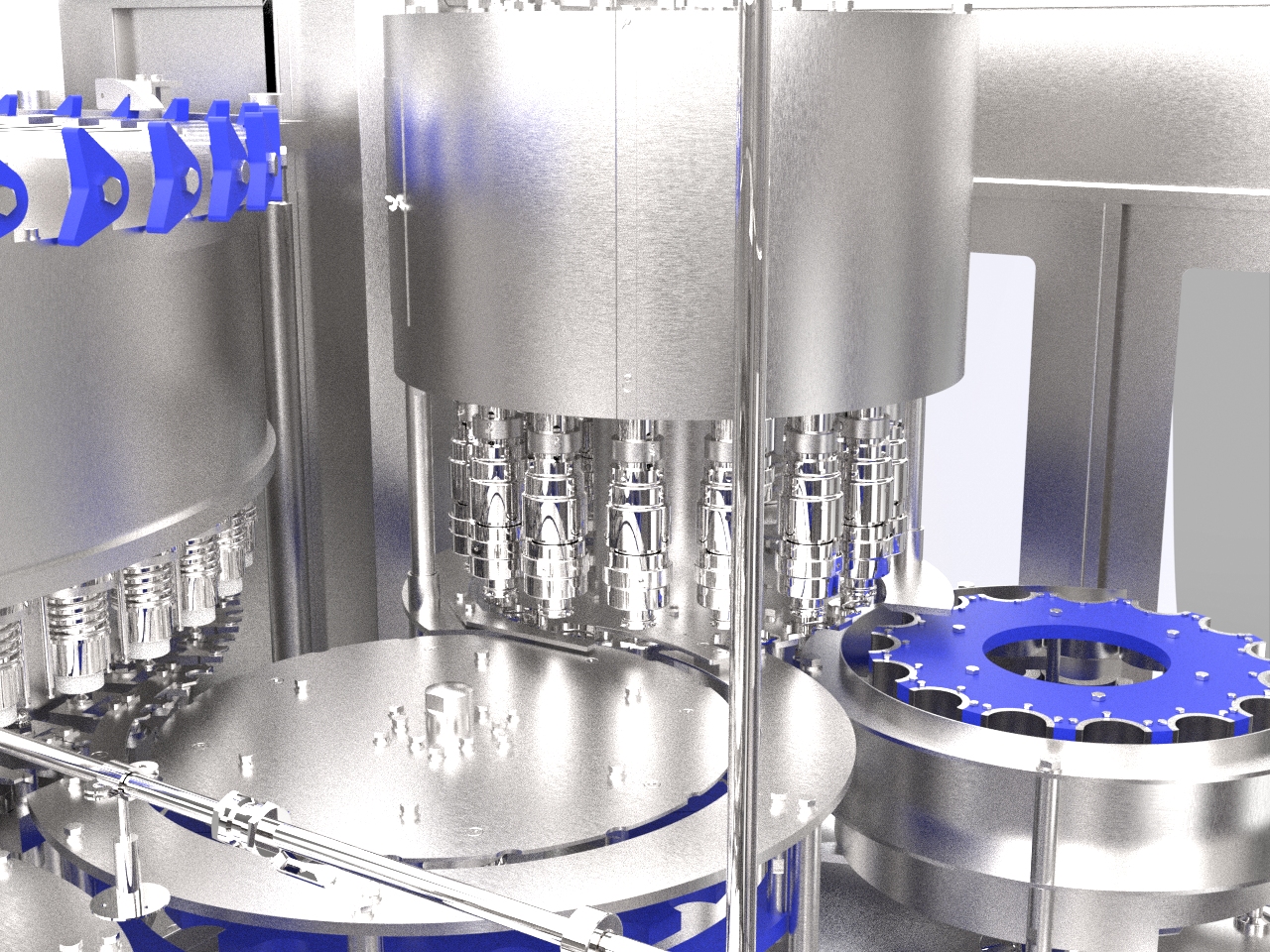 380V/220V Washing Filling Capping PET Bottle Water Filling Machine For Glass Water