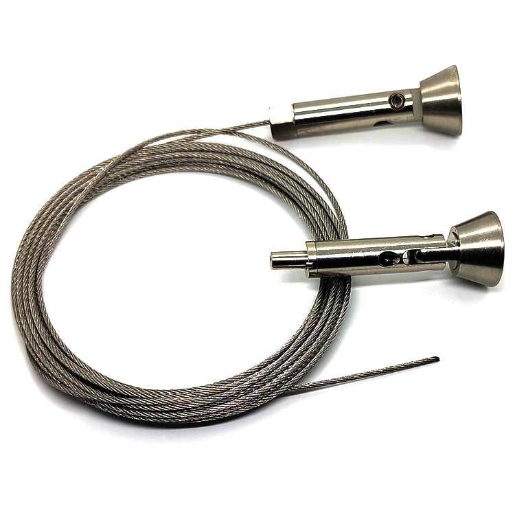 Air Suspension Kit With Galvanized Winch Cable Wire Rope Sling Adjustable Cable Gripper Hanging Wire