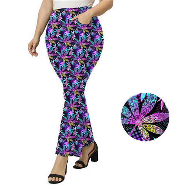 Custom Print Pants Plus Size High Waist Gym Fitness Sport Wears Spandex Fabric Butter Soft Women Yoga Leggings For Workout