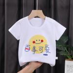 Short Sleeved Children's Sports Shirts Pure Cotton Girls' Summer Clothes Boys'
