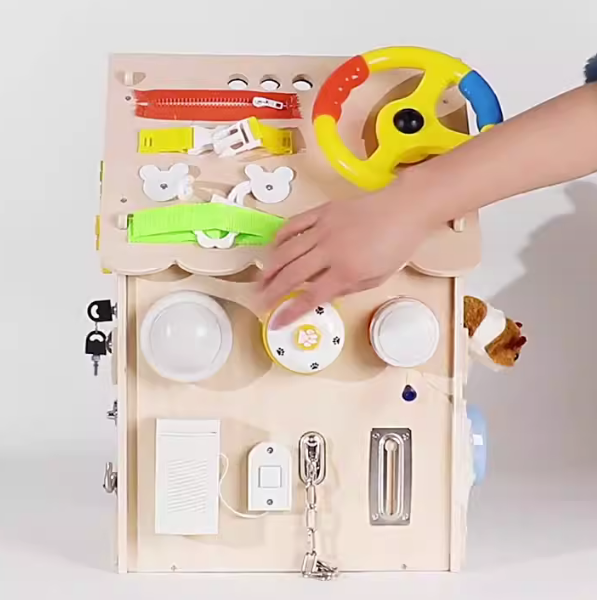 Wooden Intelligence Toys for Kids Enlighten Order Montessori Teaching Aids Busy Board