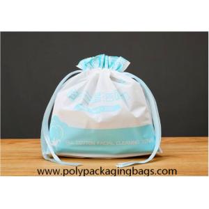 Nontoxic Gravure Printing Washing Face Towel Drawstring Packaging Bags