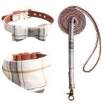 luxurious Collars Triangular Scarves Leashes Dog Sets