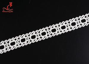 China 100% Cotton Water Soluble Lace Trim For Luggage Decoration wholesale