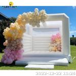 Bounce House Inflatable Commercial 13x13ft Inflatable Jumper White Moon Bounce