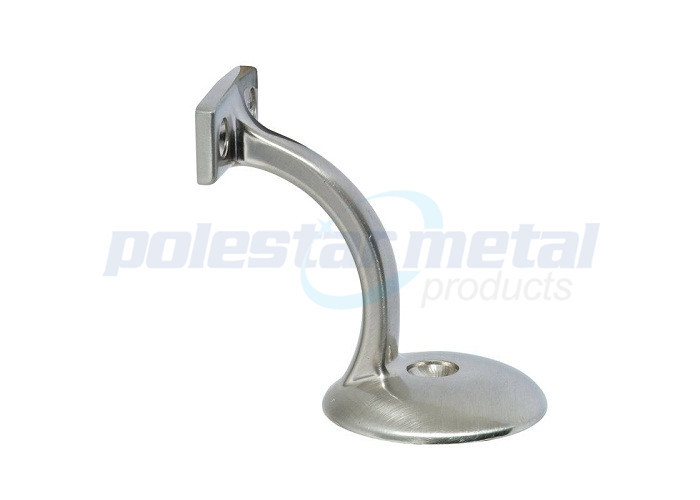 Residential Satin Nickel Door Hardware Zinc Die - Cast Heavy Duty Handrail Bracket