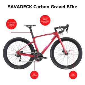 China Hydraulic Disc Specialized Carbon Gravel Bike with KMC 110L Chain wholesale