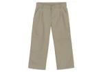 Cotton Material Stretch Uniform Pants Grey Color Delicate Lines For School Boys
