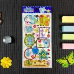 Water Gel Hot Stamping Stickers DIY Cartoon Label Wax Seal Stickers