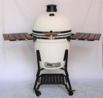Ceramic Grill Kamado, 21.5 inch Smoker, Outdoor BBQ, Special Glaze