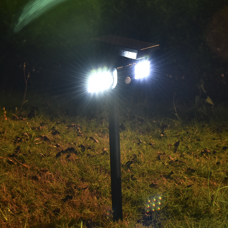 Solar Lights with Dual Head Waterproof Outdoor Landscape Lighting Garden Light