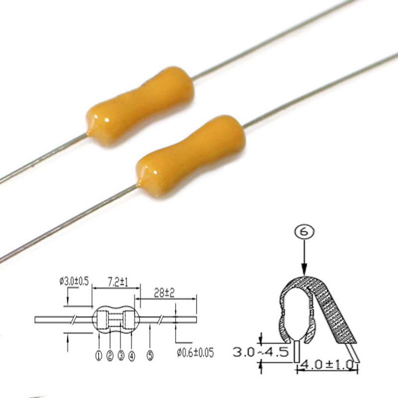 STB1150 Subminiature Slow Blow Time Delay Fuse Axial Lead 1.5A 350V 3x7mm