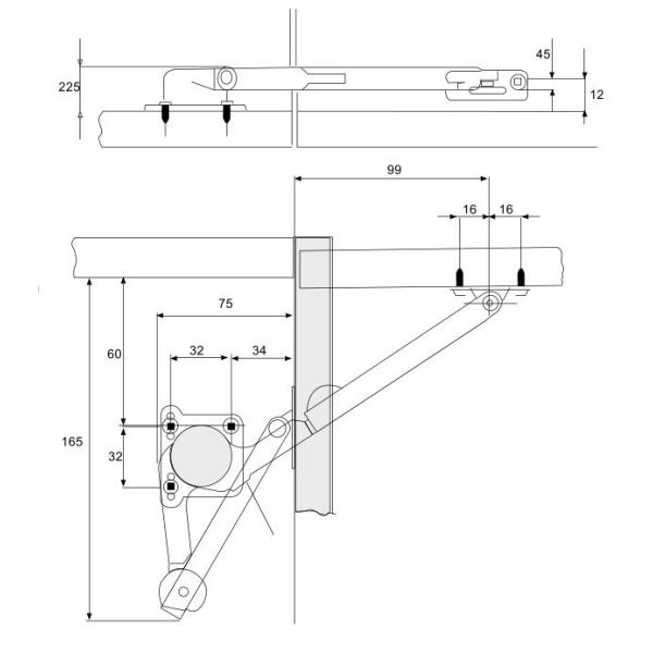 Cabinet Door Hydraulic Soft Close Lid Support / Durable Cupboard Door Stay