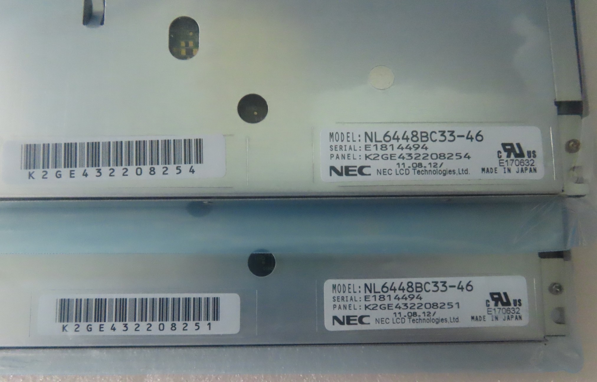 NL6448BC33-46 10.4" LCM Industrial 262K NEC LCD Panel