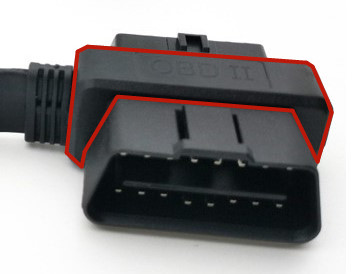OBD2 OBDII J1962 Male and Female Pass-thru to OBD2 Female Extension Cable