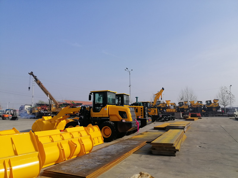 1.5 ton quick coupler wheel loader with bucket and pallet fork