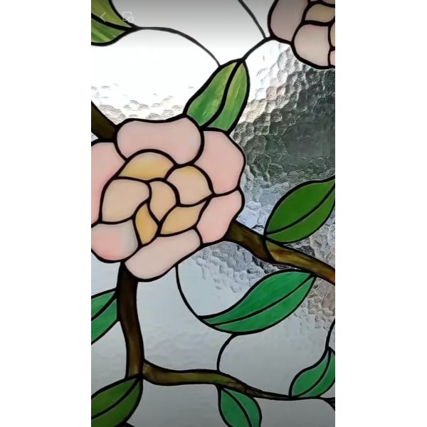 Decorative Glass Door OEM ODM Custom Living Room Furniture Cabinet Wall Glass Panel Luxury Glass Decor
