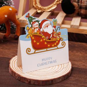 China Assorted Theme Creative Santa Greeting Cards Paper wholesale