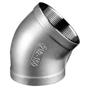 China NXF UNS SS44600/X10CRALSI25/H24JS/446/Z12CAS25 STAINLESS STEEL THD 45 DEGREE ELBOW DN6-DN100 SCH80-XXS CUSTOMIZABLE ELBOW wholesale