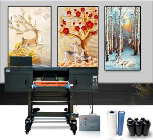 China 24inch A1 60CM I3200 Heads Roll To Roll UV DTF Sticker Printer Machine wholesale