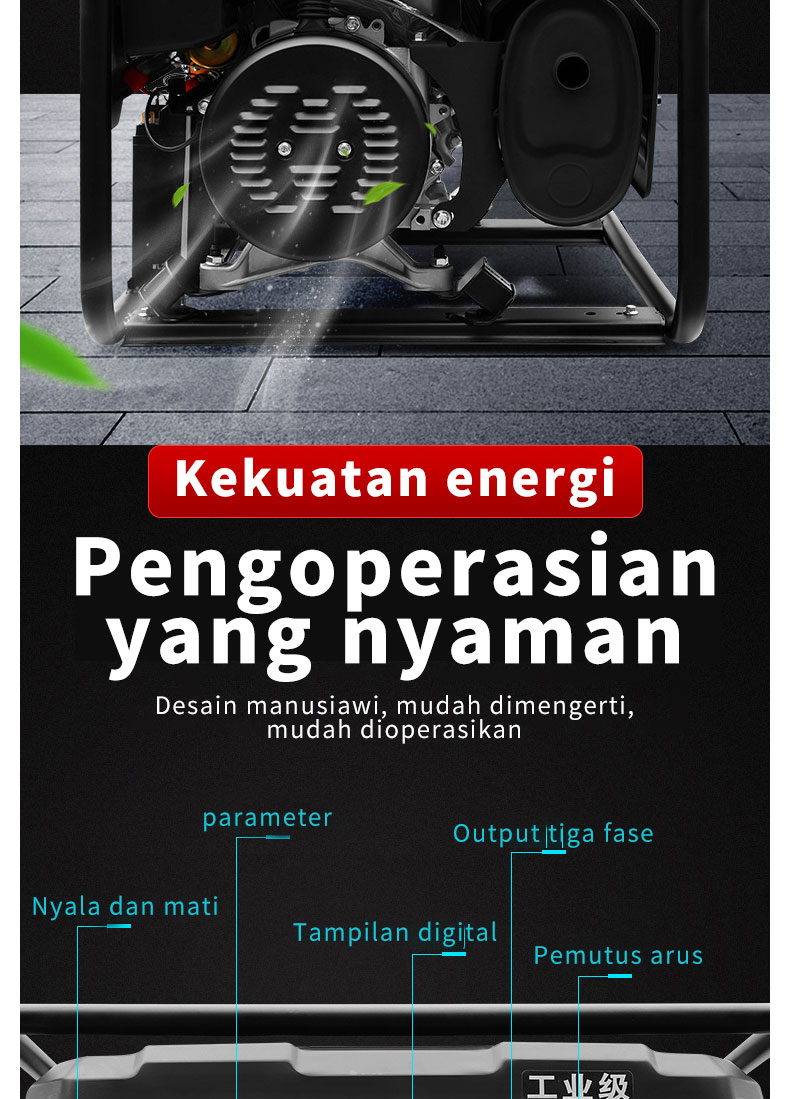 Brand New Gas Powered Dc Generator 5kw Mini Gasoline Generator