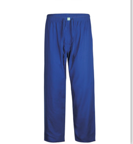 155 GSM Elastic Belt Unisex Nurse Blue Pants Medical Uniform Anti-bacteria Wrinkle-free