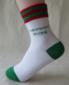 China Fashion high quality custom design crew cotton OEM dress sports socks for school students wholesale