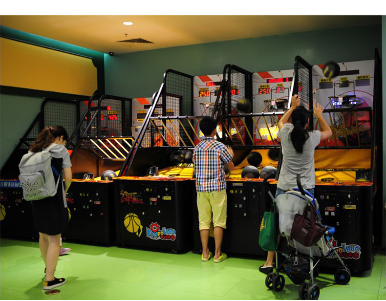 110V/220V/230V Basketball Training Machine for Amusement Game Center Requirements