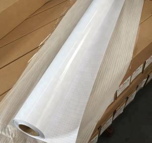 China White Sparkle Cold Lamination Film Self Adhesive For Indoor / Outdoor Advertising wholesale