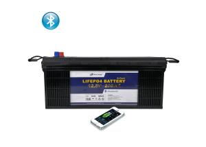 China Communication Station EV RV Lithium Iron Phosphate Battery 12V 200Ah wholesale