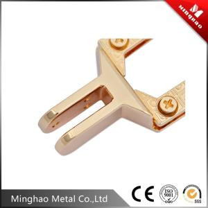 China Fancy black 26.3*52.25mm square zinc alloy metal accessories wholesale