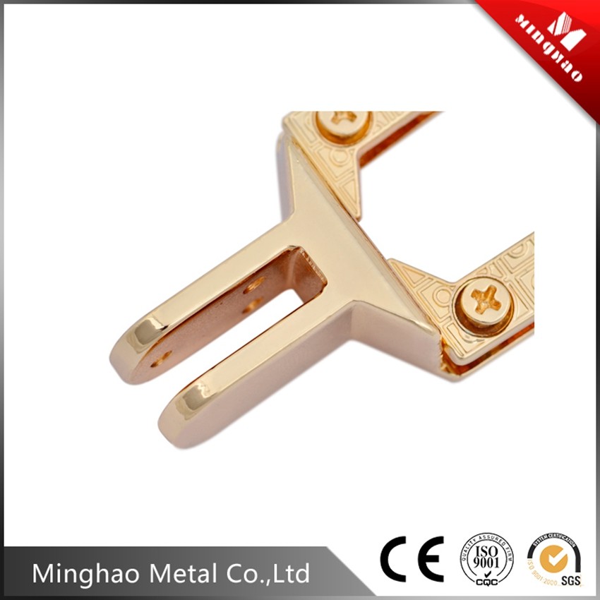 Fancy black 26.3*52.25mm square zinc alloy metal accessories