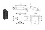 Sliding Snap Plastic Toggle Latch Abs Industrial Equipment Cabinet Handle