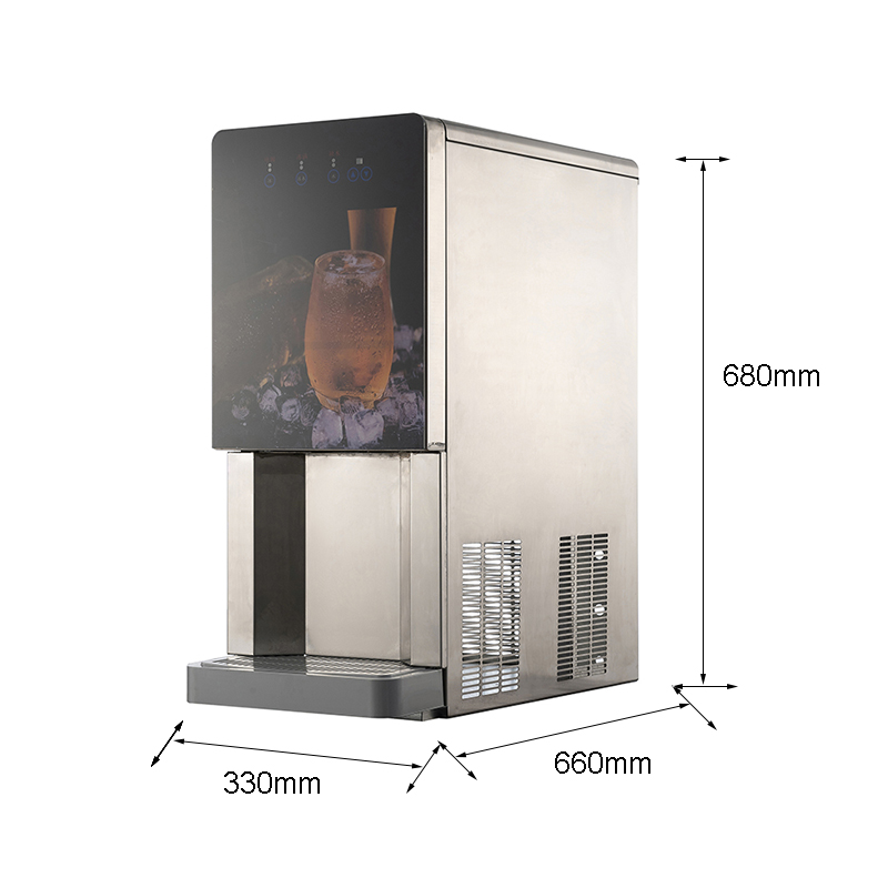 R404a Refrigerant Electric Ice Cube Machine with Water Dispenser and Simple Operation