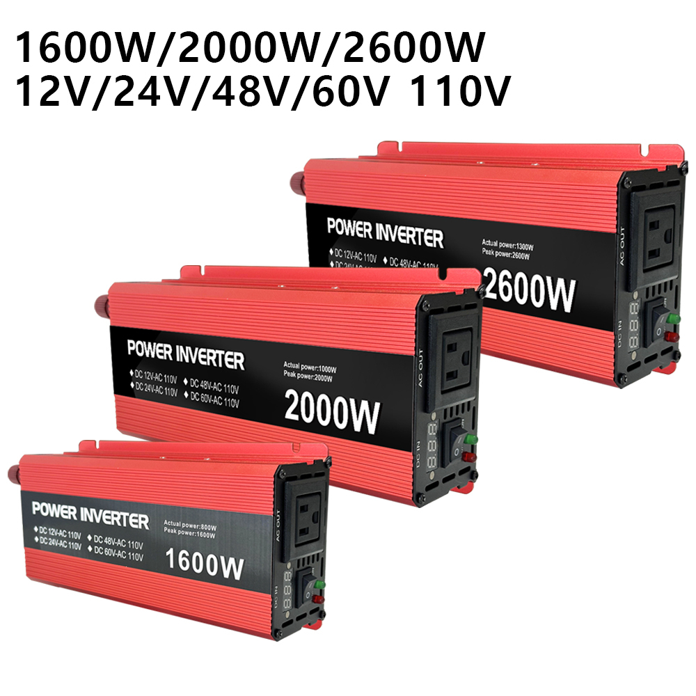 12V 24V 48V 60V to 110V 220V 230V Off Grid Car Power Inverter