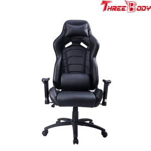 China Leather Executive Racing Office Chair , Black Racing Style Office Chair wholesale