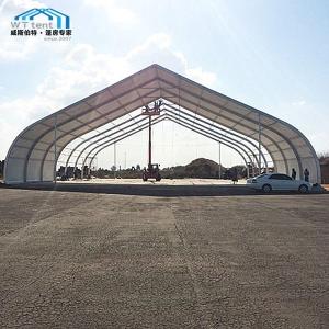 China Big Waterproof Curved Marquee Football Court Anti - Rust Fabric wholesale