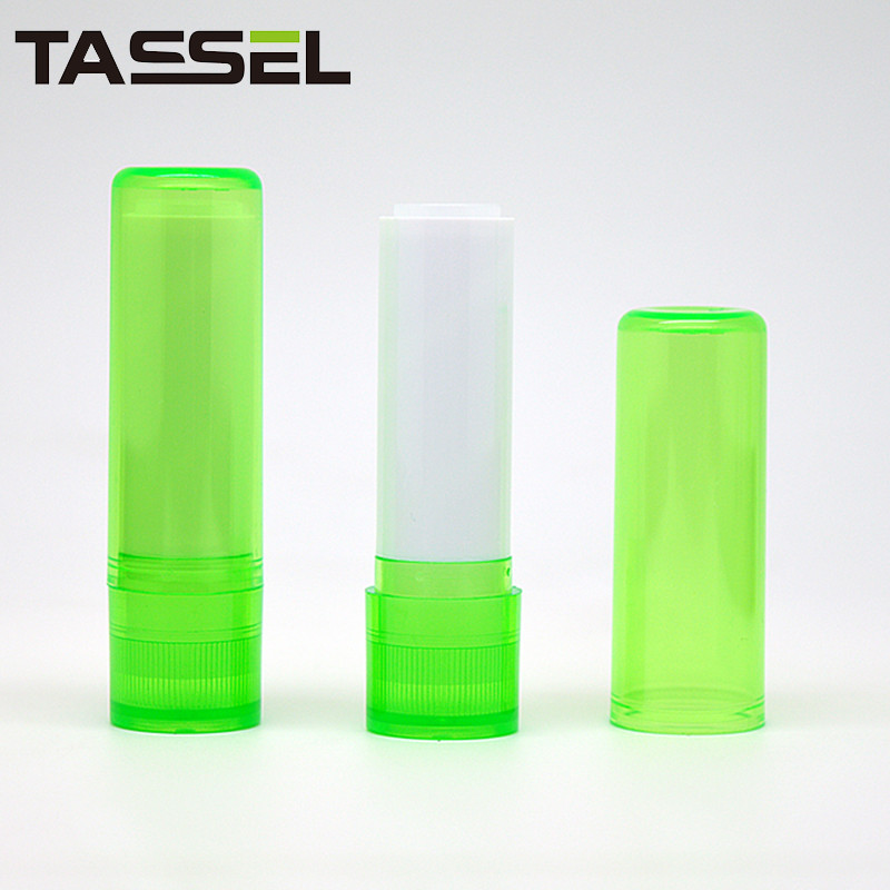 4.8g Cosmetic Round Lip Balm Tubes Hot Stamping Surface For Lip Gloss